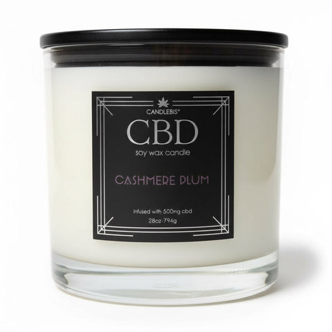 CASHMERE PLUM CBD CANDLE