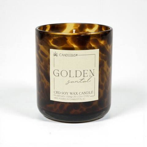 GOLDEN SANTAL CBD CANDLE