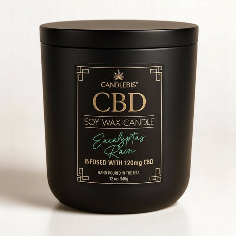 EUCALYPTUS RAIN CBD CANDLE