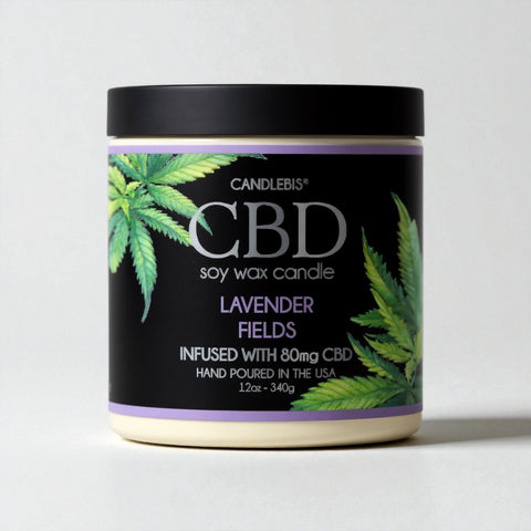 LAVENDER FIELDS CBD CANDLE