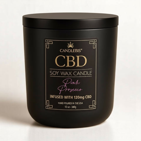 PINK PROSECCO CBD CANDLE