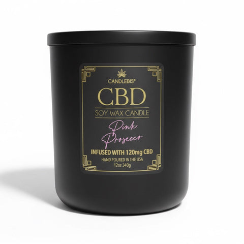 PINK PROSECCO CBD CANDLE
