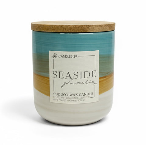 SEASIDE PLUMERIA CBD CANDLE